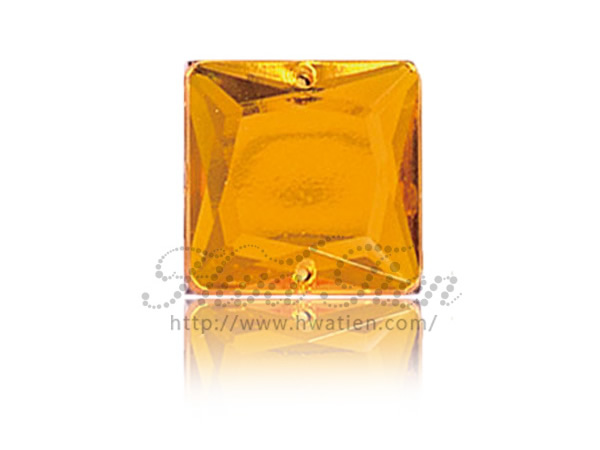 Square Acrylic Gems, Made by Hwa Tien Acrylic Gems Factory